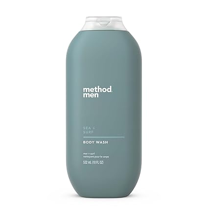 Method Men Body Wash, Sea + Surf, Paraben and Phthalate Free, 18 fl oz / 532 ml