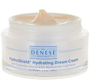 Dr. Denese SkinScience HydroShield Hydrating Dream Cream Advanced Hydration with Retinol, Peptides & Cermides To Help Maintain Moisture Tone & Elasticity - Reduce the Look of Fine Lines - 3.4oz / 100ml