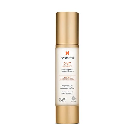 Sesderma C-VIT Radiance Glowing Fluid, Brighten Dull Skin & Combat Fatigue with Antioxidant Properties, 50ml / 1.70 fl oz