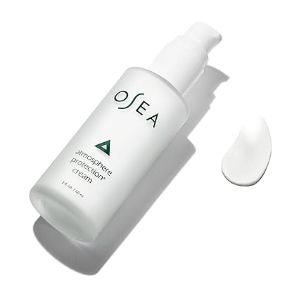 qrrr OSEA Atmosphere Protection® Cream 2oz - Lightweight Face Moisturizer for Fast-Absorbing Hydration - Smooths with Niacinamide, Shea Butter, and Undaria Seaweed - Ideal Under Sunscreen or Makeup 60ml
