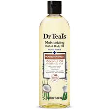 dr teals moisturizing bath and body oil  nourishing cocnut oil 8.8fl oz / 260ml