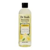 Dr Teals Moisturising Bath And Body Oil Moisture + Prebiotic Lemon Balm And Essential Oil 260Ml / 8.8 Fl Oz