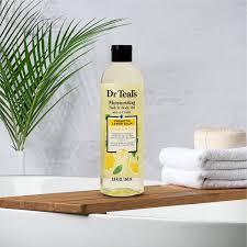 dr teals moisturising bath and body oil moisture + prebiotic lemon balm and essential oil 260ml / 8.8 fl oz