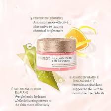 biossance squalane + vitamin c rose moisturizer 50ml / 1.69 fl oz