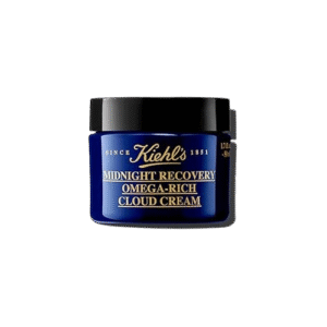 Kiehl's Midnight Recovery Omega Rich Botanical Night Cream, Overnight Renewing Face Moisturizer, Plumps & Replenishes Skin Barrier, with Omega Oils & Fatty Acids, Lavender Scent - 1.7 fl oz/ 50ml