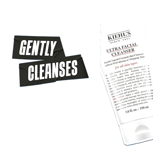 Kiehl's Ultra Facial Cleanser, Lightweight Foamy Facial Cleanser, Enriched Formula that Replenishes Skin Barrier, Gently Exfoliates and Moisturizes, Suitable for All Skin Types, Paraben Free 5.0 fl oz/ 150ml