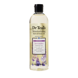 Dr Teal's Moisturizing Bath And Body Oil Moisture + Soothe And Sleep Lavender Essential Oils 260Ml / 8.8 Fl Oz
