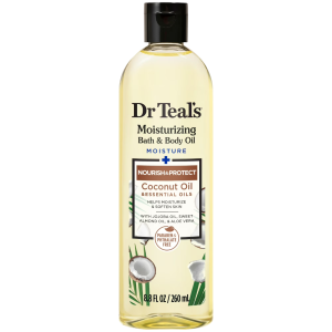 Dr Teal's Moisturizing Bath And Body Oil Nourishing Coconut Oil 8.8Fl Oz / 260Ml