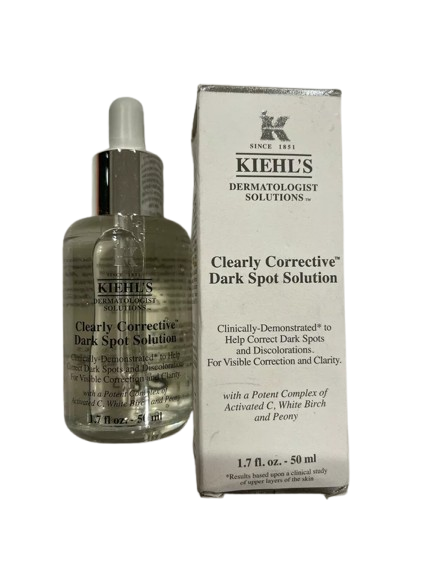 Kiehl's Clearly Corrective Dark Spot Serum, Brightening Facial Serum, Reduces Hyperpigmentation & Post-acne Marks, with Vitamin C & Salicylic Acid, All Skin Types, Paraben-free, Mineral Oil-free 1.7 fl oz/ 50ml