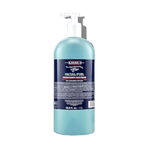 Kiehl's Facial Fuel Face Wash, Refreshing + Invigorating Men's Gel Cleanser, with Caffeine, Vitamin E and Menthol, Non-Drying Formula Moisturizes Skin, Great for Clogged Pores, for All Skin Types 33.8 fl oz/ 1L