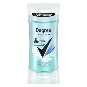 degree ultra clear black + white pure clean  74g / 2.6 oz