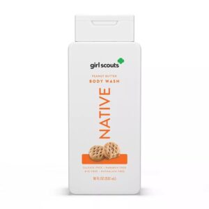 native girl scout peanut butter  body wash 532ml / 18 fl oz