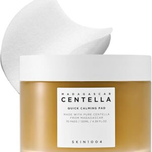 Skin1004 Madagascar Centella Quick Calming Pad 70 Pads /130Ml / 4.39 Fl Oz