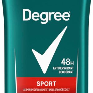 Degree Sport Aluminum Zirconium Tetrachlorohydrex Gly 48H Antiperspirant Deodorant 76G / 2.7 Oz