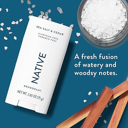native sea salt and cedar deodorant 75g / 2.65 fl oz