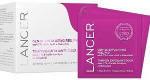 Lancer Gentle Exfoliating Peel Pads 45 Wipes 3" X4"