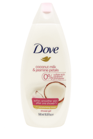 dove coconut milk and jasmine petals 500ml / 16.9 fl oz