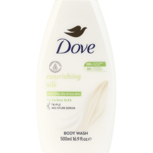 Dove Nourishing Silk Body Wash 500Ml / 16.9 Fl Oz