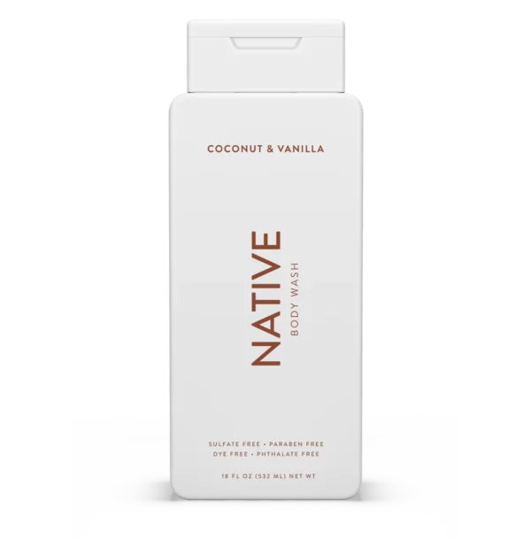 native coconut and vanilla body wash 532ml / 18 fl oz