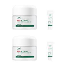 dr.g r.e.d blemish clear soothing cream moisturizing soothing cream 50ml x2 ea + ml x 2ea