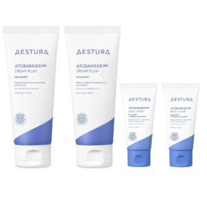 aestura atobarrier 365 cream derma moisturising estra barrier moisturising capsule cream 90ml X 2 / Sample body lotion 50ml X 2