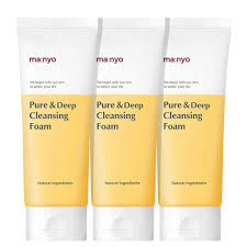 ma:nyo pure and deep cleansing foam mild and chewy deep cleansing foam 100ml x 3