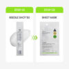 vt mild reedle shot 50 /50ml + reedle shot 100 2step mask set /x5ea