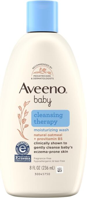 aveeno baby cleansing therapy moisturizing wash 236 ml / 8 fl oz