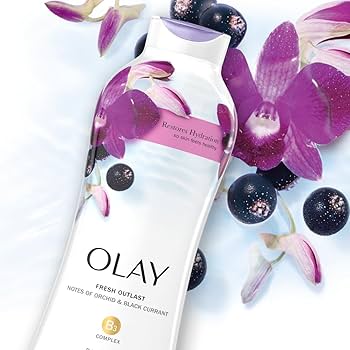 aggg olay fresh outlast notes on blackcurrant B3 complex body wash 650ml / 22 fl oz