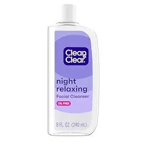 Clean And Clear Night Relaxing Facial Cleanser 240Ml / 8 Fl Oz
