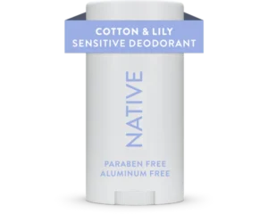 native sensitive whole body cotton and lily deodorant 75g / 2.65 fl oz