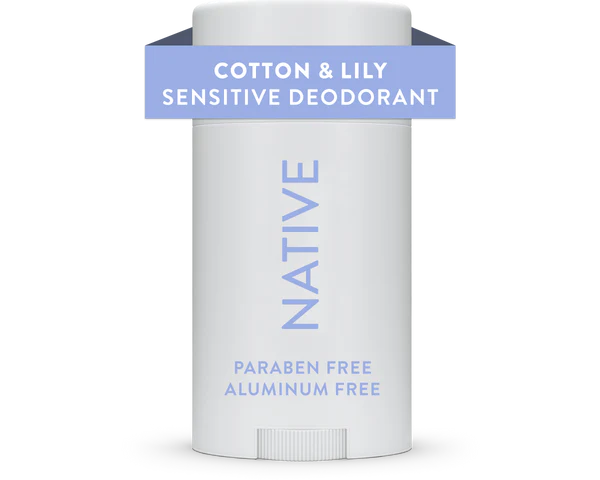 native sensitive whole body cotton and lily deodorant 75g / 2.65 fl oz