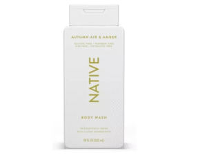 native autumn air and amber body wash  532ml / 18 fl oz