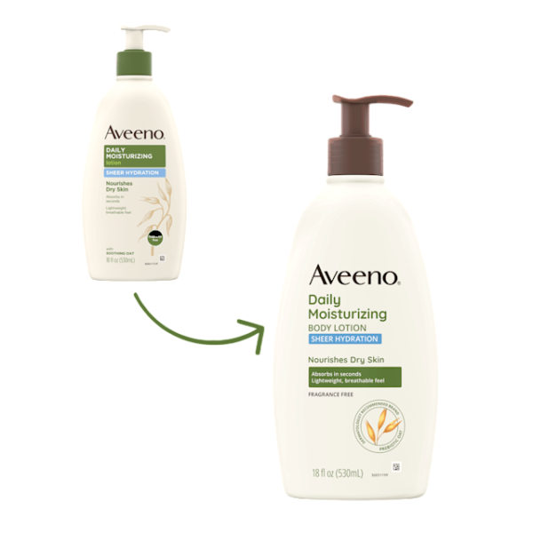 Aveeno Daily Moisturizing Lotion Sheer Hydration 350Ml / 12 Fl Oz