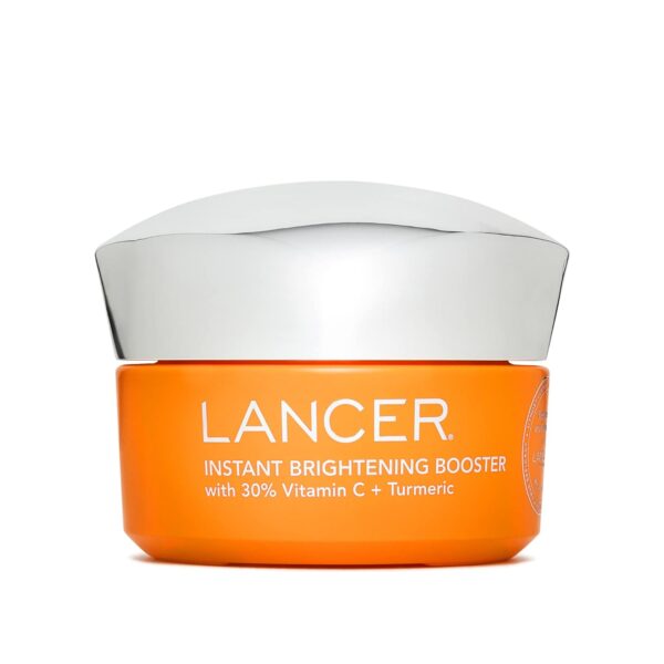 Lancer Skincare Instant Brightening Booster with 30% Vitamin C and Turmeric, Exfoliating Anti-Aging Night Cream, 1.7 fl oz (50ml)