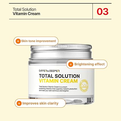 differ and deeper total solution vitamin cream cream 70g/2.46 fl oz