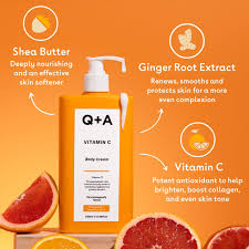 q + a vitamin c body cream 250 ml / 8.45 fl oz