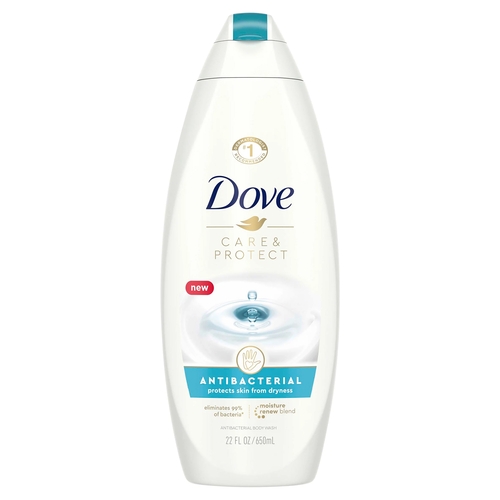 dove care and perfect antibacterial protects skin from dryness 650ml / 22 fl oz