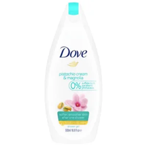 dove pistachio cream and magnolia shower gel 500ml / 16.9 fl oz