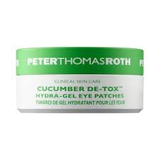 peter thomas roth cucumber de-tox hydra-gel eye patches 15pairs /30 patches + spatula