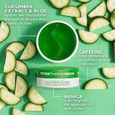 peter thomas roth cucumber de-tox hydra-gel eye patches 15pairs /30 patches + spatula