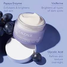 yooo caudalie paris vinoperfect dark spot correcting glycolic night cream 50ml / 1.6fl oz