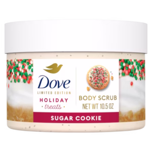 dove holiday treats sugar cookie  body scrub 10.5 oz