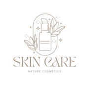 Brown and White Elegant Nature Cosmetics Logo
