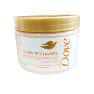 Dove Glow Recharge Body Scrub 3% Brightening Serum With Vit C 12 Oz