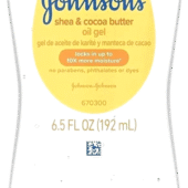 Johnson's | Shea &Amp; Cocoa Butter Oil Gel 6.5 Oz/ 192Ml