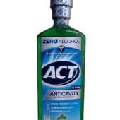 Act Anticavity Fluoride Mouthwash Mint, Zero Alcohol 18 Fl Oz/ 532Ml