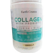 Earth's Creation Collagen With Probiotic Hydrolyzed Collagen Peptides Vanilla 353G