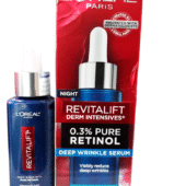 L'oreal Paris Night Revitalift Derm Intensives 0.3% Pure Retinol Deep Wrinkle Serum 1.0 Fl Oz/ 30Ml