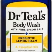 Dr Teal's Body Wash With Pure Epsom Salt + Prebiotic Lemon Balm Essential Oil 710Ml/ 24 Fl Oz